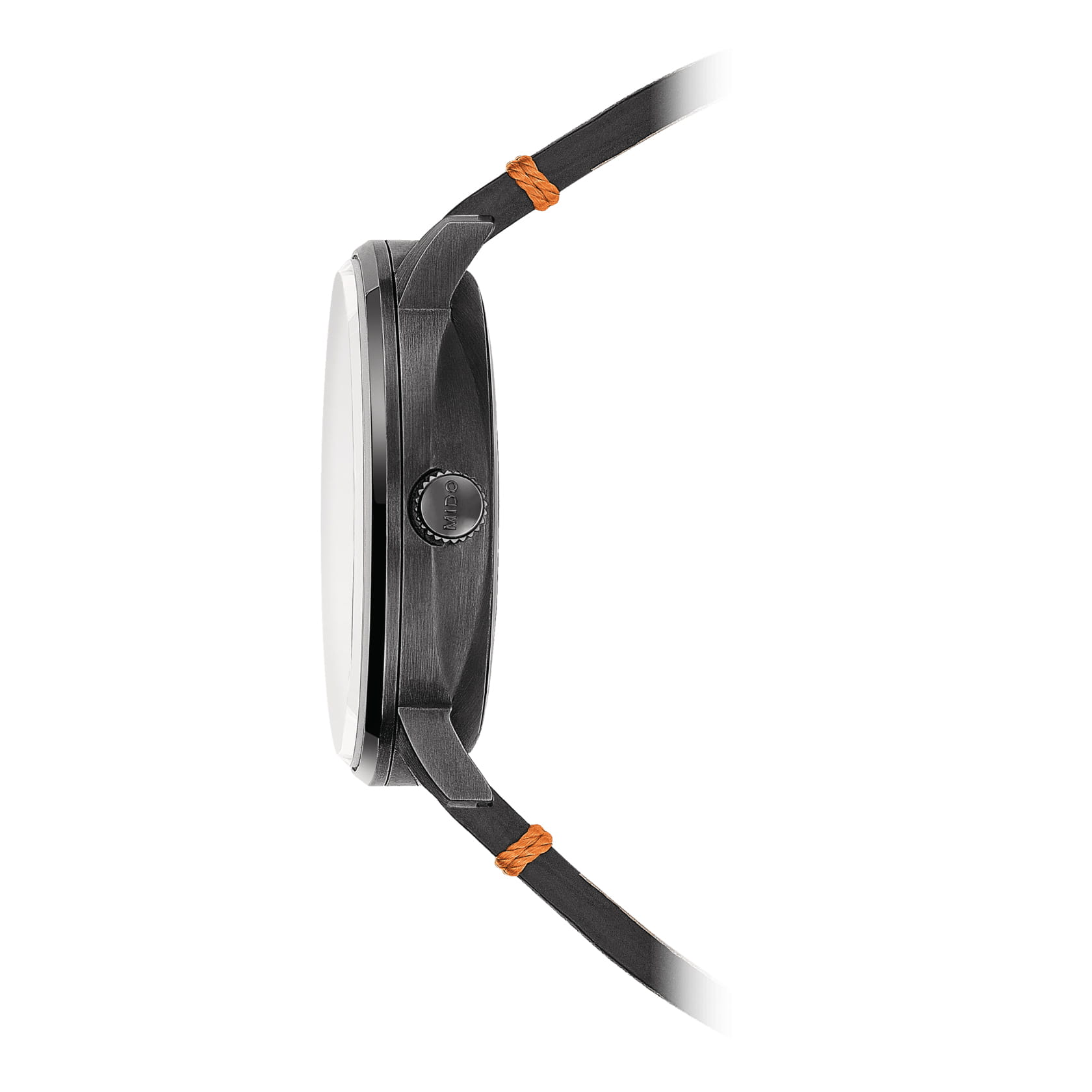 Mido Mido Commander Big Date M021.626.36.051.01, commander швейцария мужские часы на браслете кожаный боковой вид