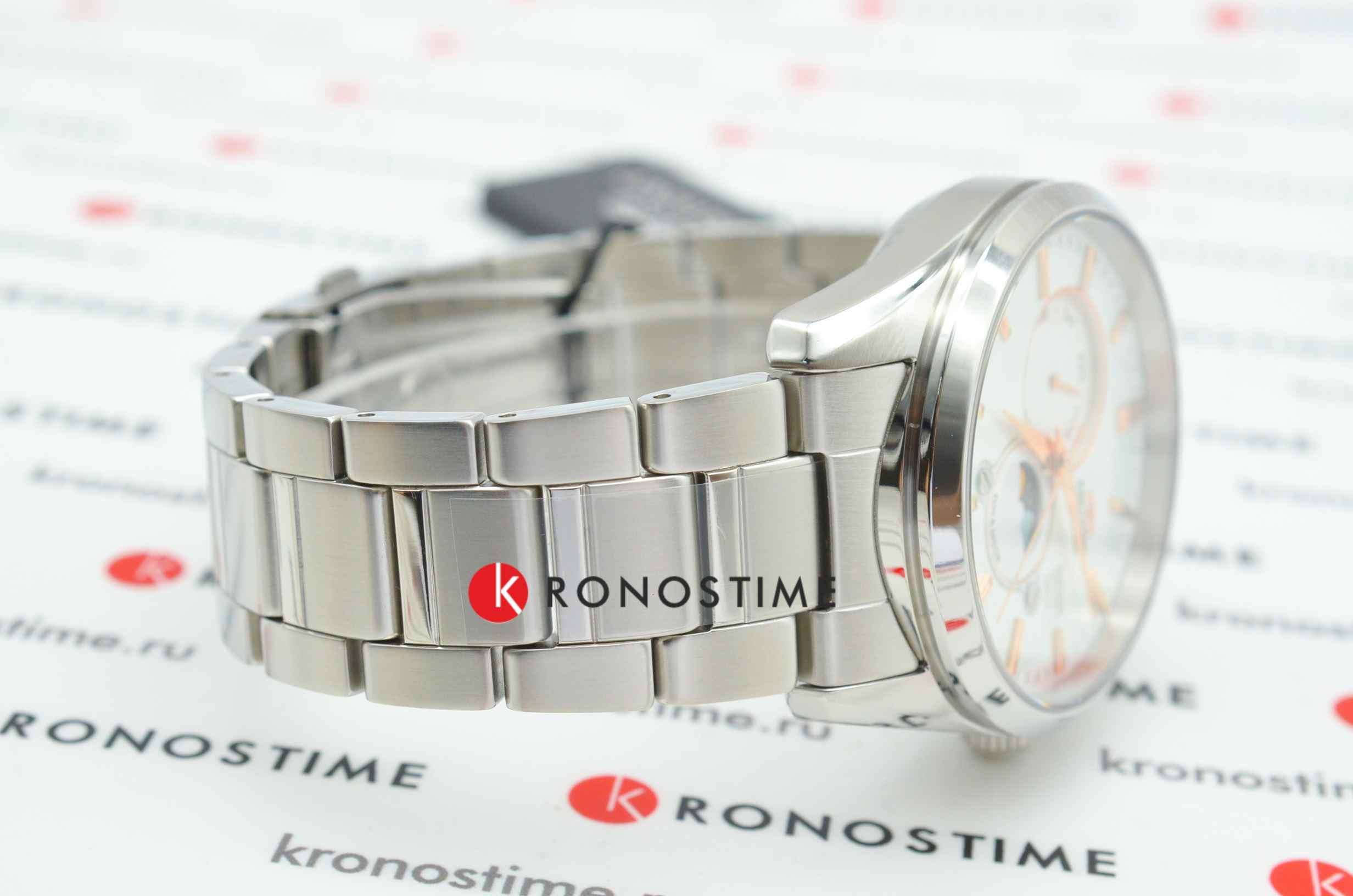 Orient Orient Sun & Moon RA-AK0306S (RN-AK0306S) мужские часы белый циферблат на запястье
