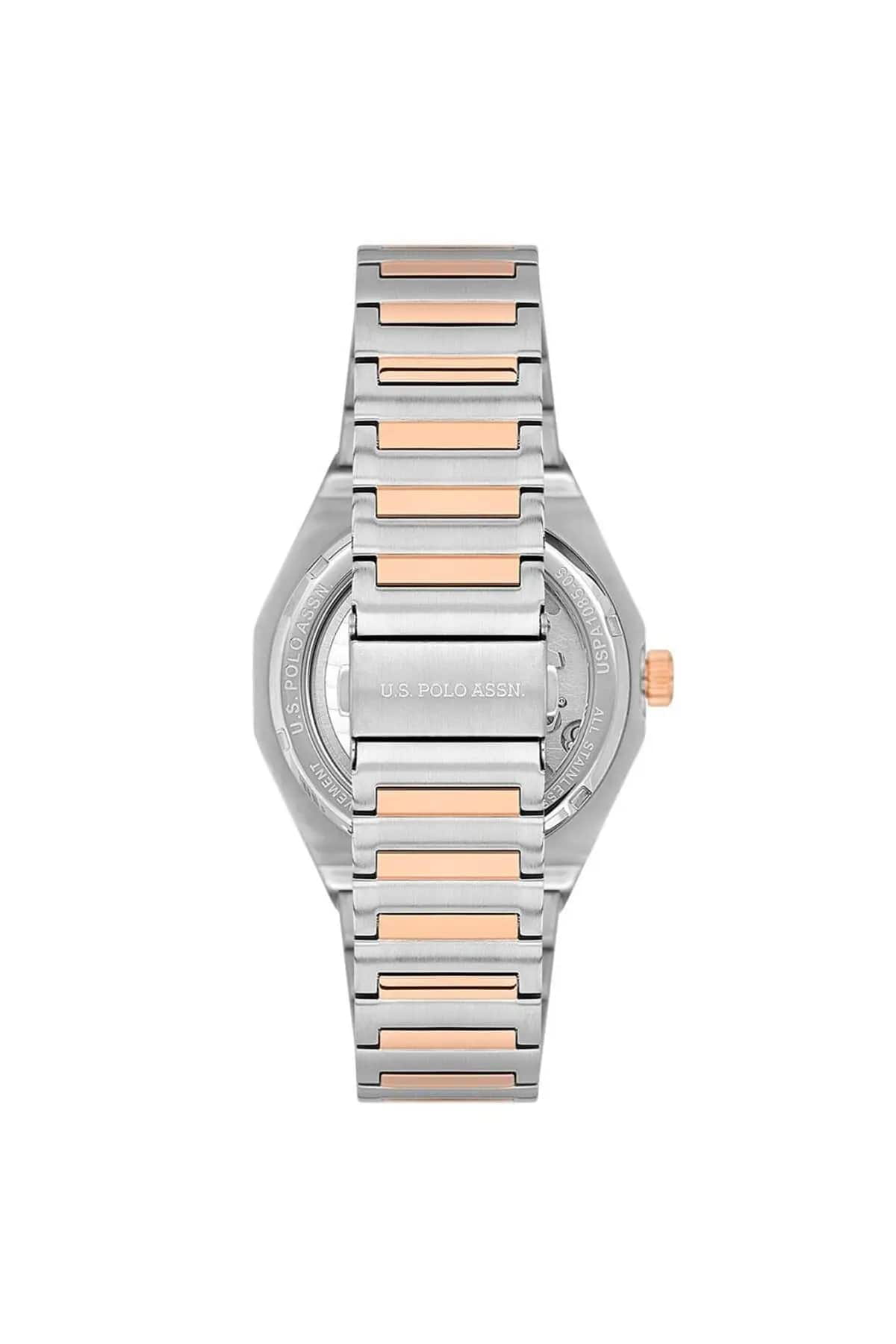 U.S. Polo Assn. U.S. Polo Assn. USPA1085-05,  сша мужские часы на браслете нержавеющая сталь с ip-покрытием боковой вид