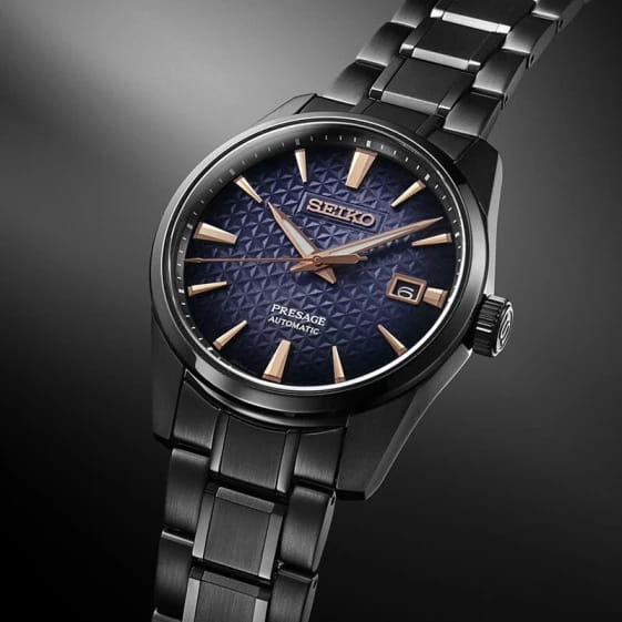 Оригинальные часы Seiko Seiko Presage Sharp Edged Series SPB363 механические калибр механизма 6r35 общий вид
