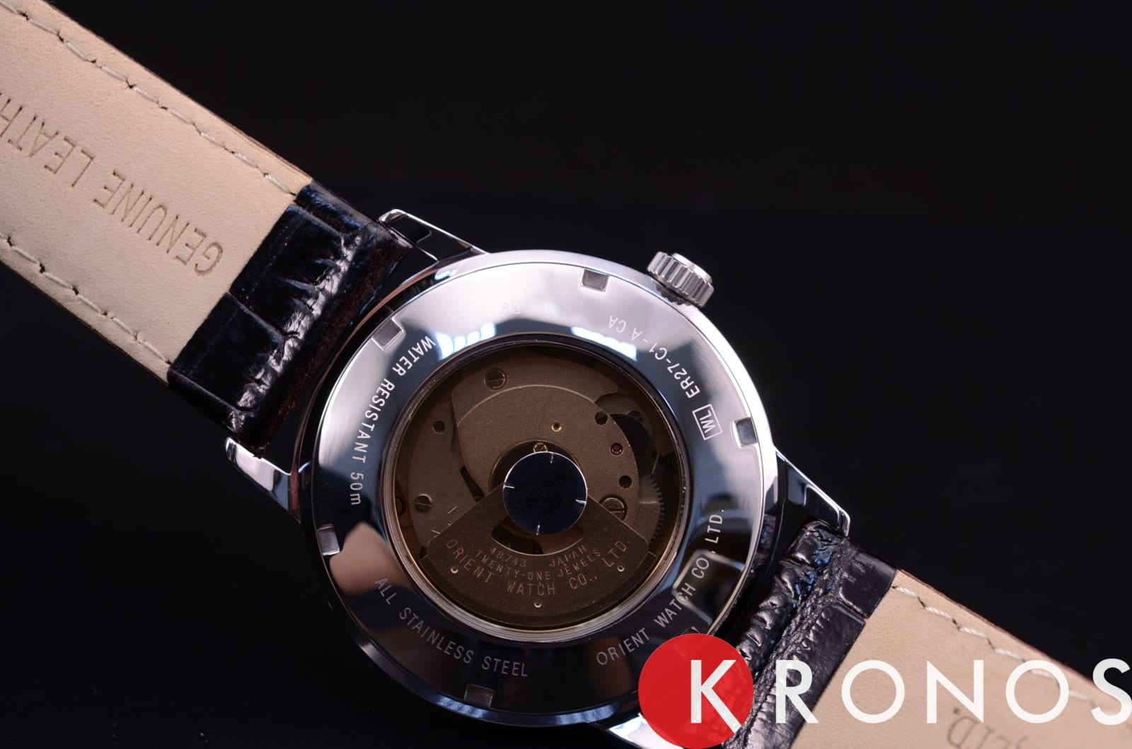 Orient Orient ER27007W (FER27007W) механические мужские часы часы крупный план белый циферблата