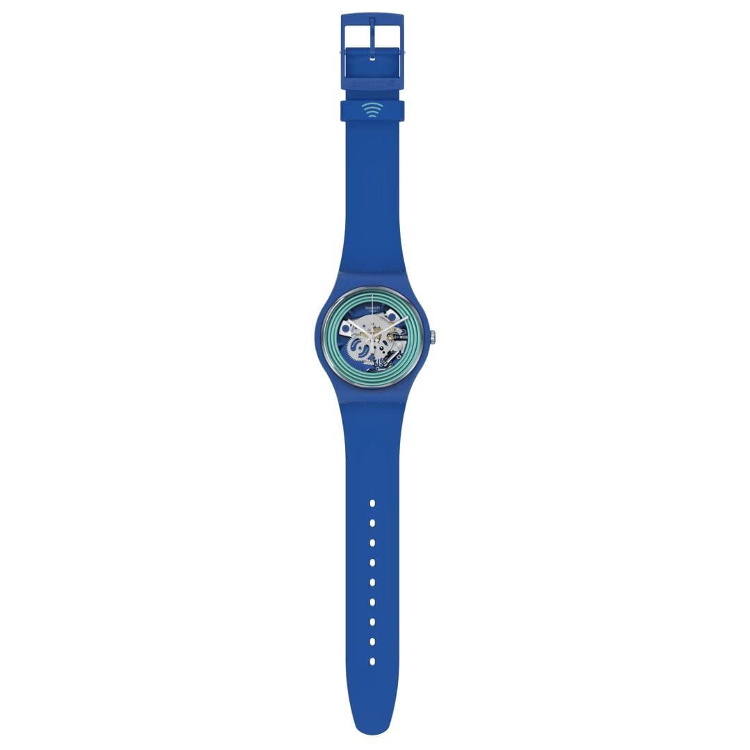Swatch Swatch New Gent Biosourced Swatch Pay! SO29N103-5300, gent швейцария мужские часы на браслете силикон боковой вид