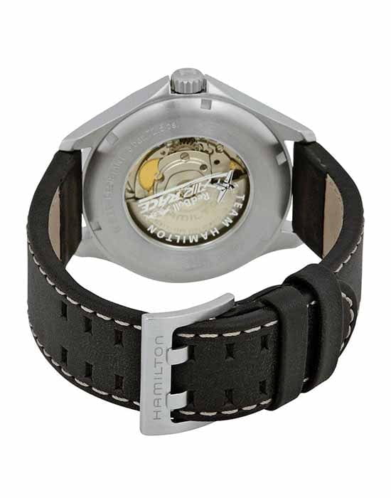 Hamilton Hamilton Khaki Aviation Air Race H76535731 механические мужские часы часы крупный план черный циферблата