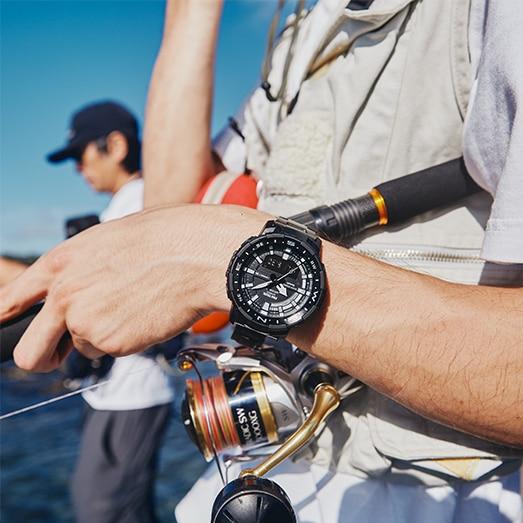 Оригинальные часы Casio Casio Pro Trek PRT-B70YT-1E кварцевые калибр механизма  общий вид