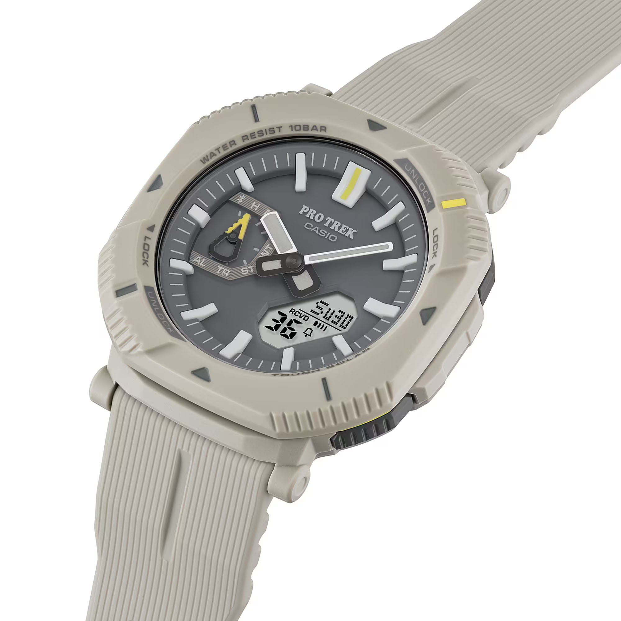 Casio Casio Pro Trek PRJ-B001-7DR (PRJ-B001-7) , наручные мужские часы фото под углом