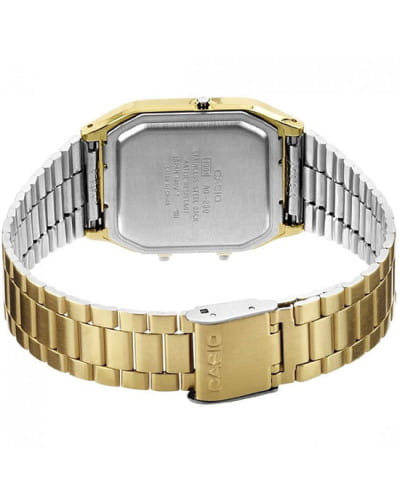 Casio Casio Collection AQ-230GA-9D, illuminator япония мужские часы на браслете сталь с ip покрытием боковой вид