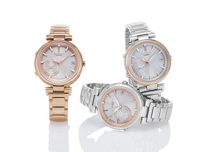 Casio Casio Sheen SHB-100SG-7A , наручные женские часы фото под углом