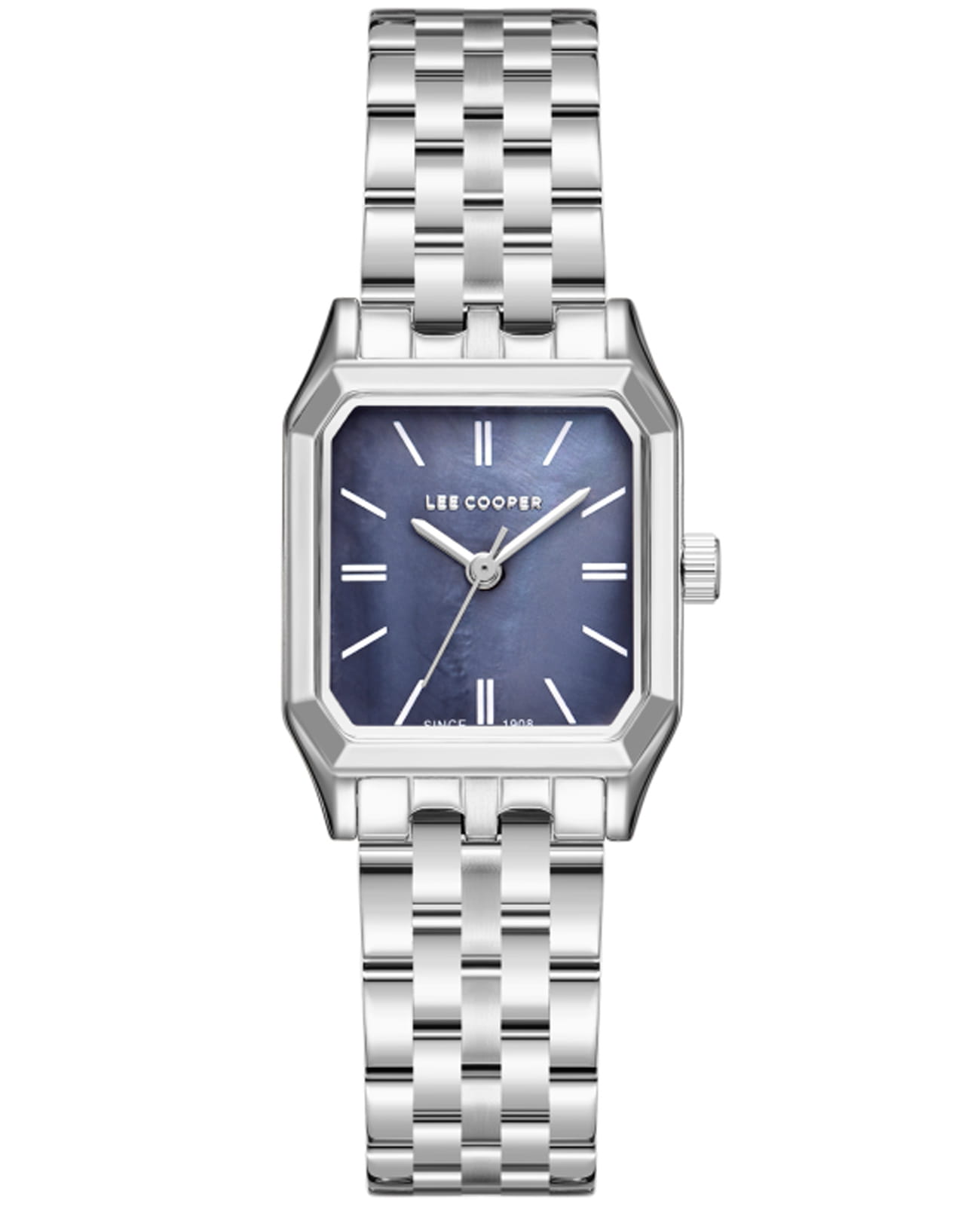 Lee Cooper Lee Cooper LC08120.350  LC08120.350 кварцевые женские часы перламутровый циферблат, браслет суперметалл — вид спереди