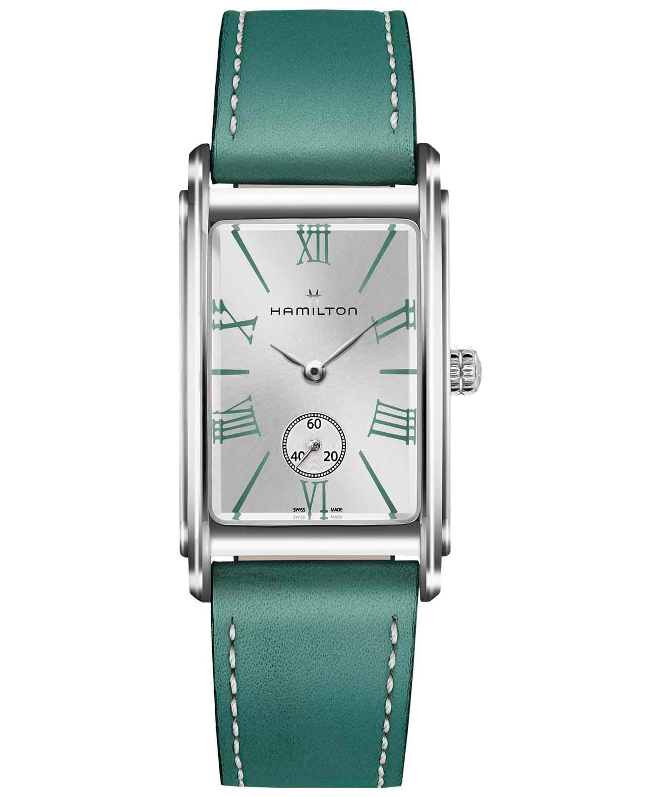 Hamilton Hamilton American Classic Ardmore Quartz H11421014  H11421014 кварцевые женские часы серебристый циферблат, браслет кожаный — вид спереди