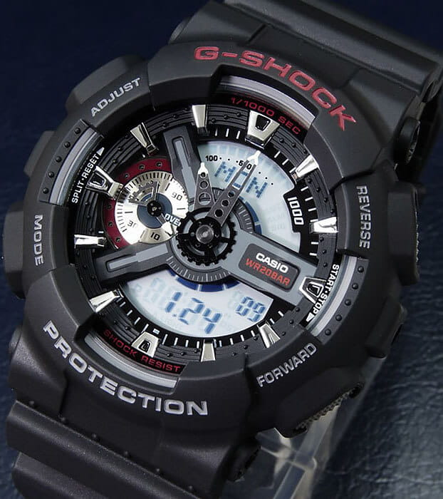 Casio Casio G-Shock GA-110-1ADR (GA-110-1A) - наручные мужские часы наручные часы в перспективе серый циферблат