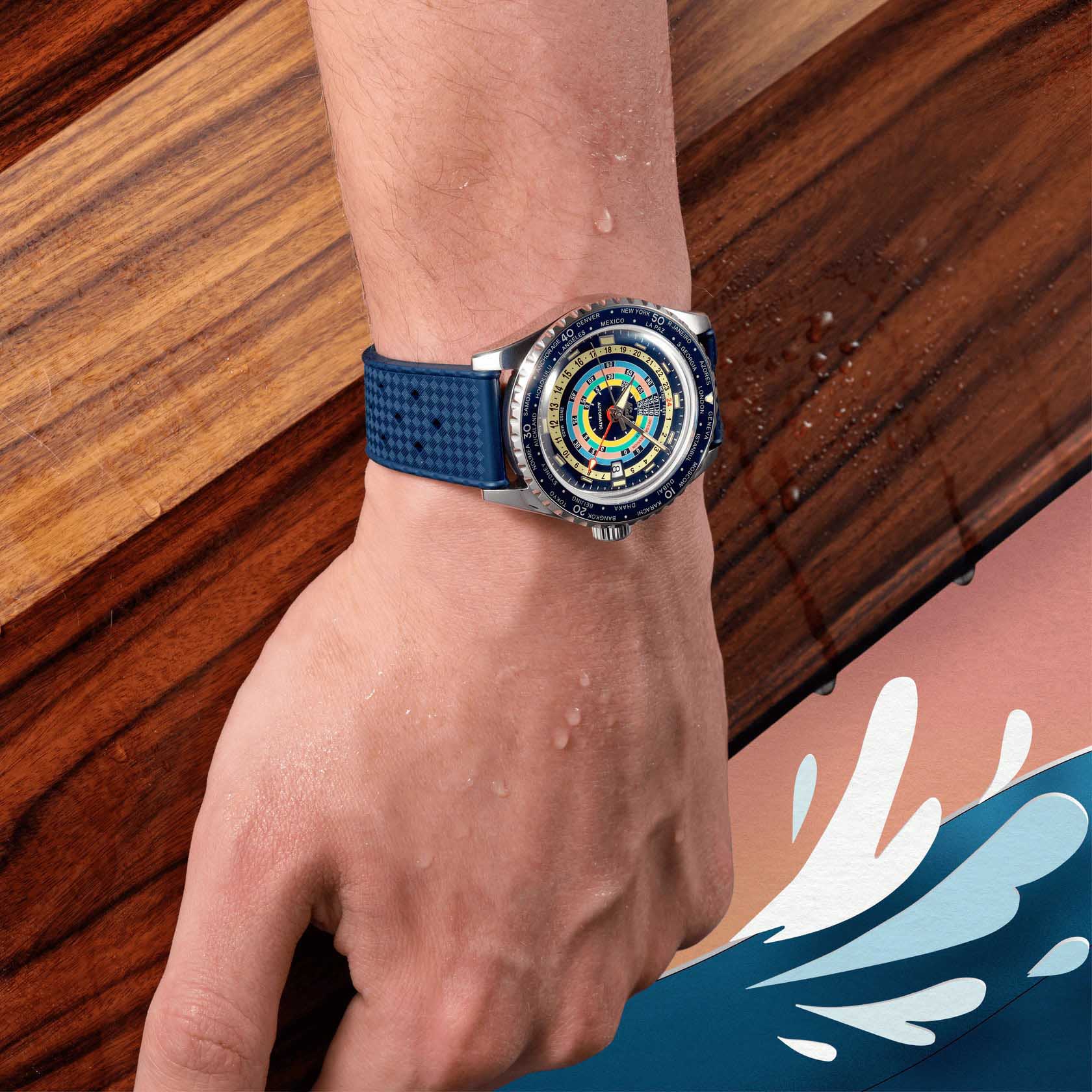 Mido Mido Ocean Star Decompression Worldtimer 200 M026.829.17.041.00  - задняя крышка сталь металл корпуса, швейцария часы