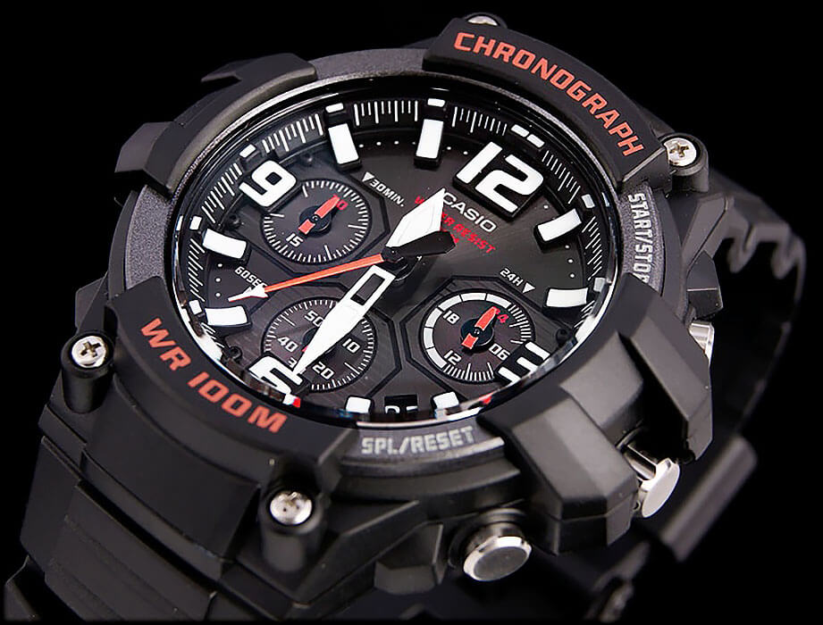 Casio Casio Collection MCW-100H-1A , наручные мужские часы фото под углом