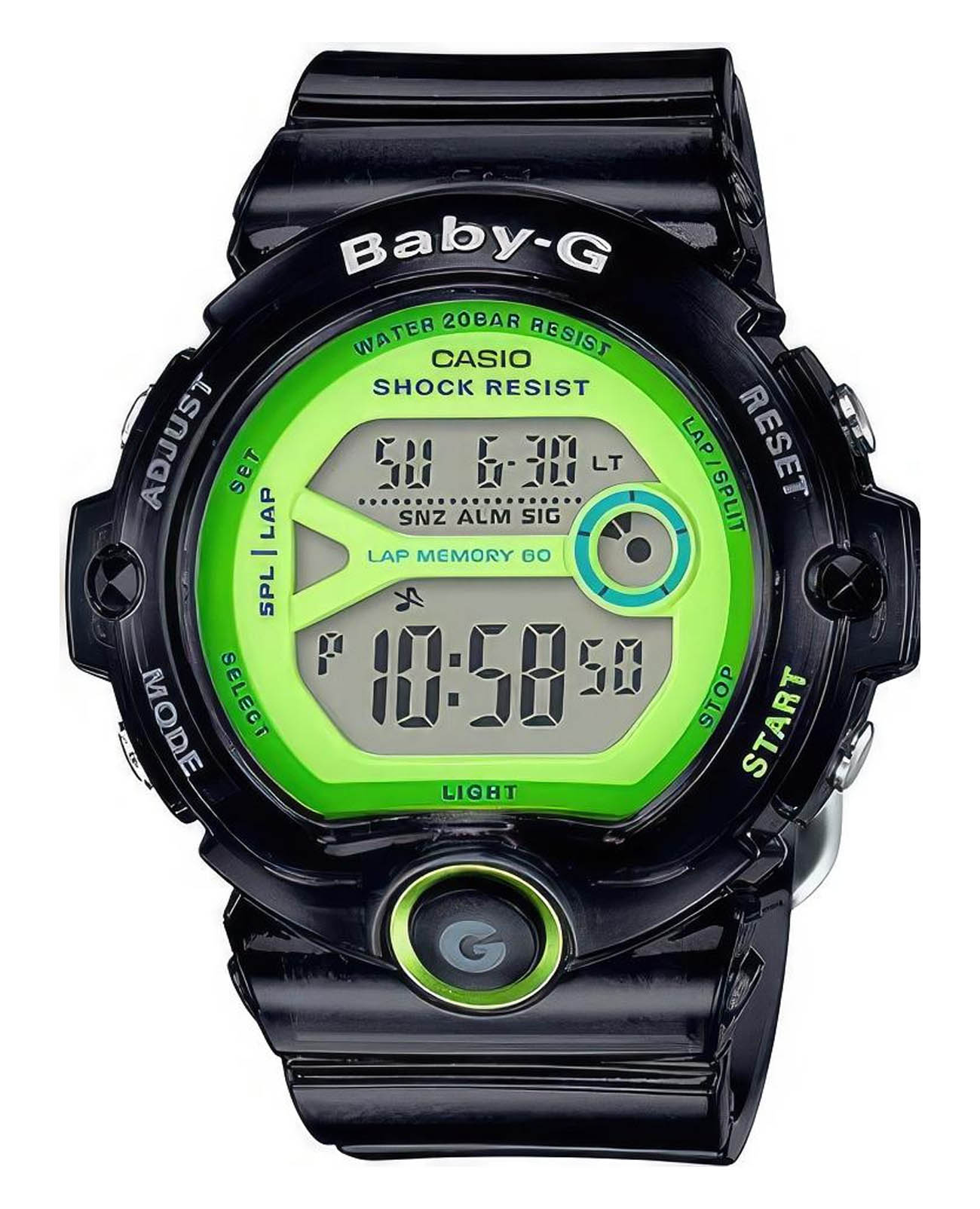 Casio Casio Baby-G BG-6903-1BER  BG-6903-1BER кварцевые женские часы  циферблат, браслет пластик — вид спереди