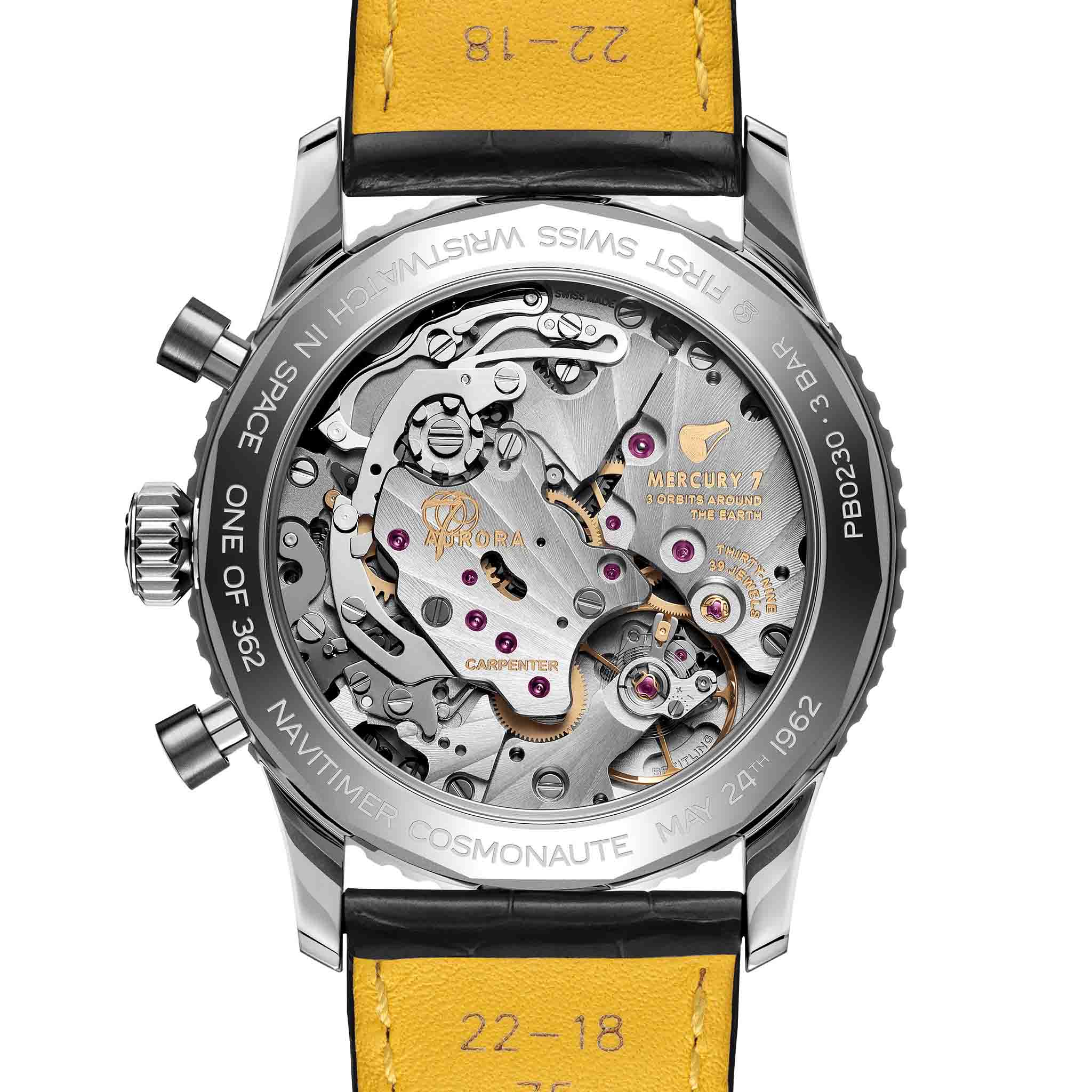 Breitling Breitling Navitimer B02 Chronograph 41 Cosmonaute PB02301A1B1P1 , наручные мужские часы фото под углом