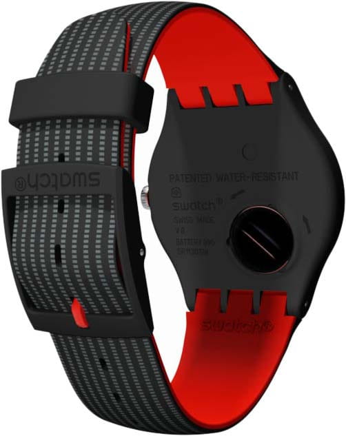 Swatch Swatch New Gent SUOB714 кварцевые мужские часы часы крупный план черный циферблата