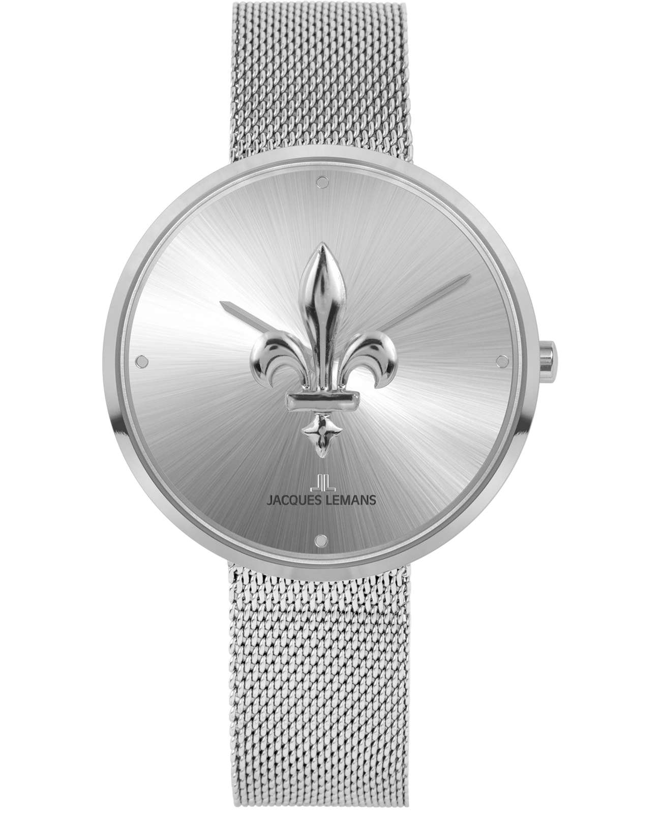 Jacques Lemans Jacques Lemans Design Collection 1-2092N  1-2092N кварцевые женские часы серебристый циферблат, браслет нержавеющая сталь — вид спереди