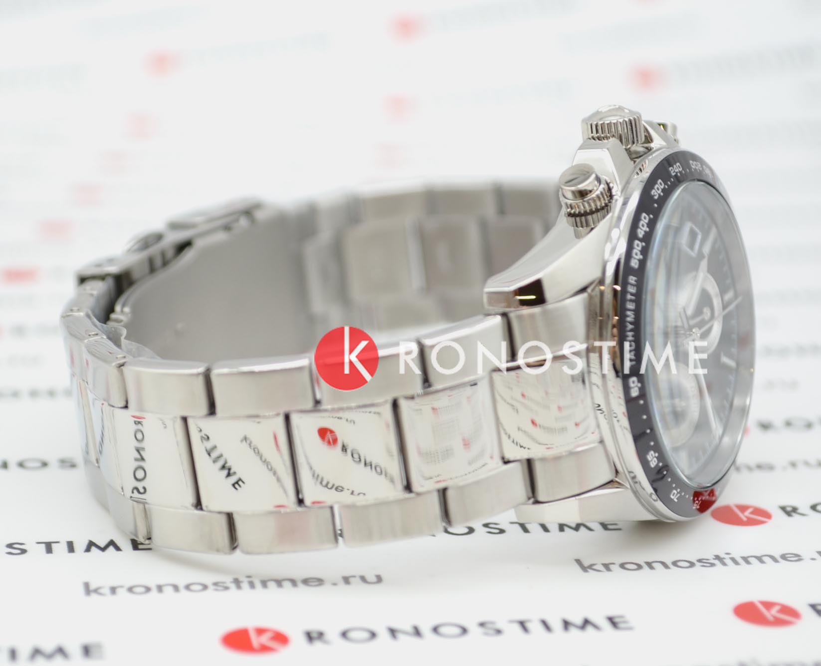 Jacques Lemans 1-1877E мужские часы застежка крупным планом