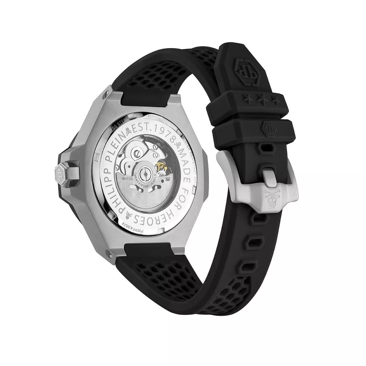 Philipp Plein Philipp Plein The Skull PWPFA0824, the skull германия мужские часы на браслете силикон боковой вид