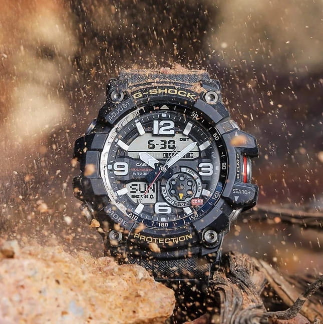 Casio GG-1000-1A мужские часы застежка крупным планом