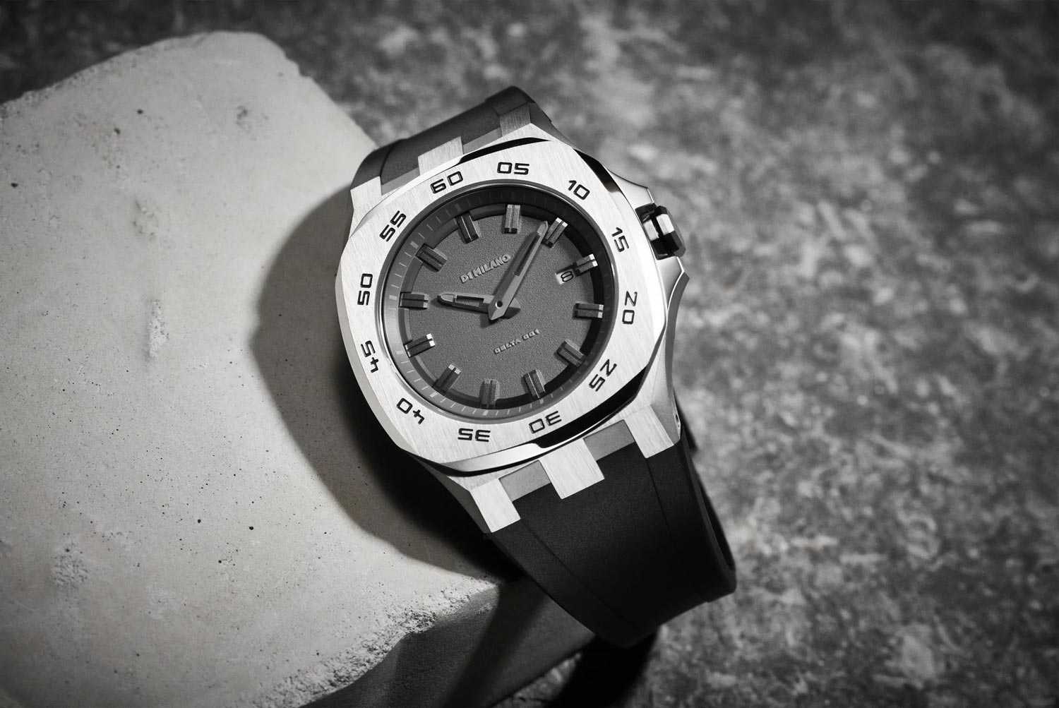 D1 Milano D1 Milano Delta 001 DTRJ01 кварцевые мужские часы часы крупный план серый циферблата