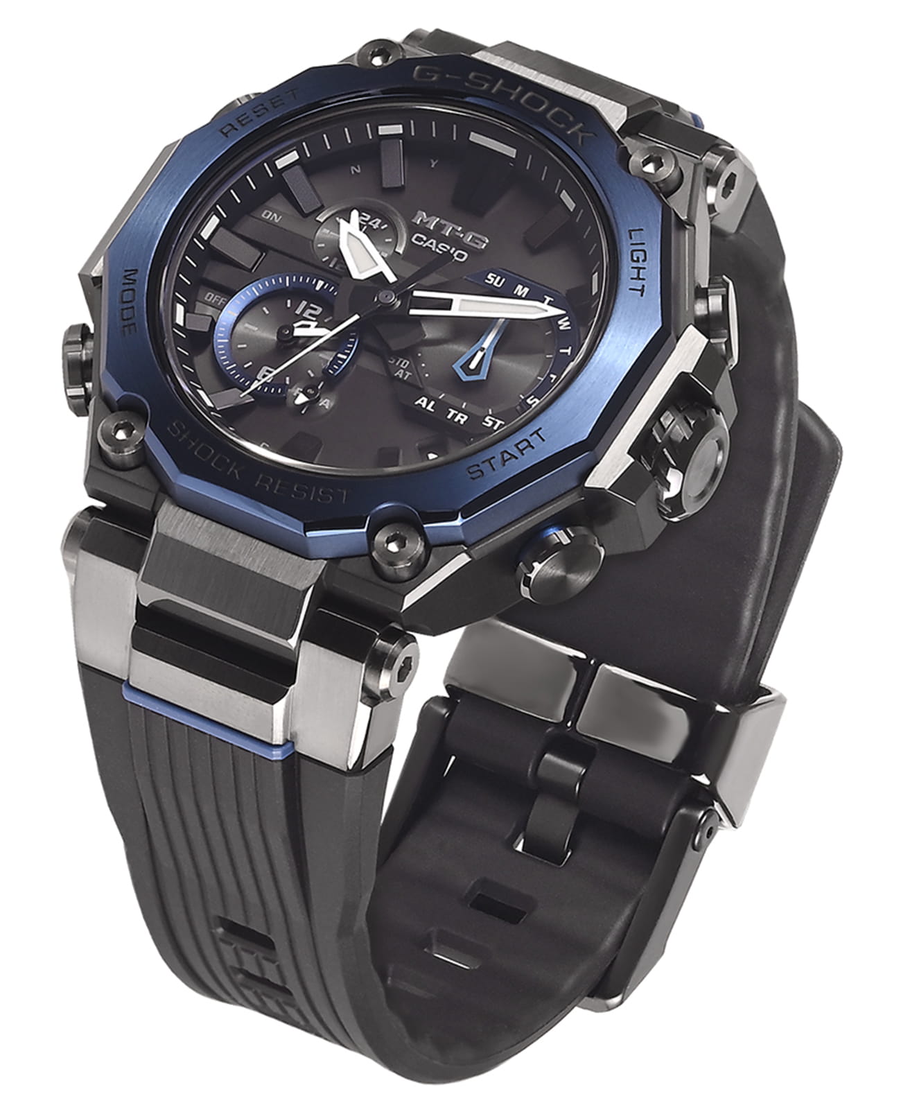 Casio Casio G-Shock Premium MTG-B2000B-1A2 (MTG-B2000B-1A2ER) MTG, наручные мужские часы фото под углом