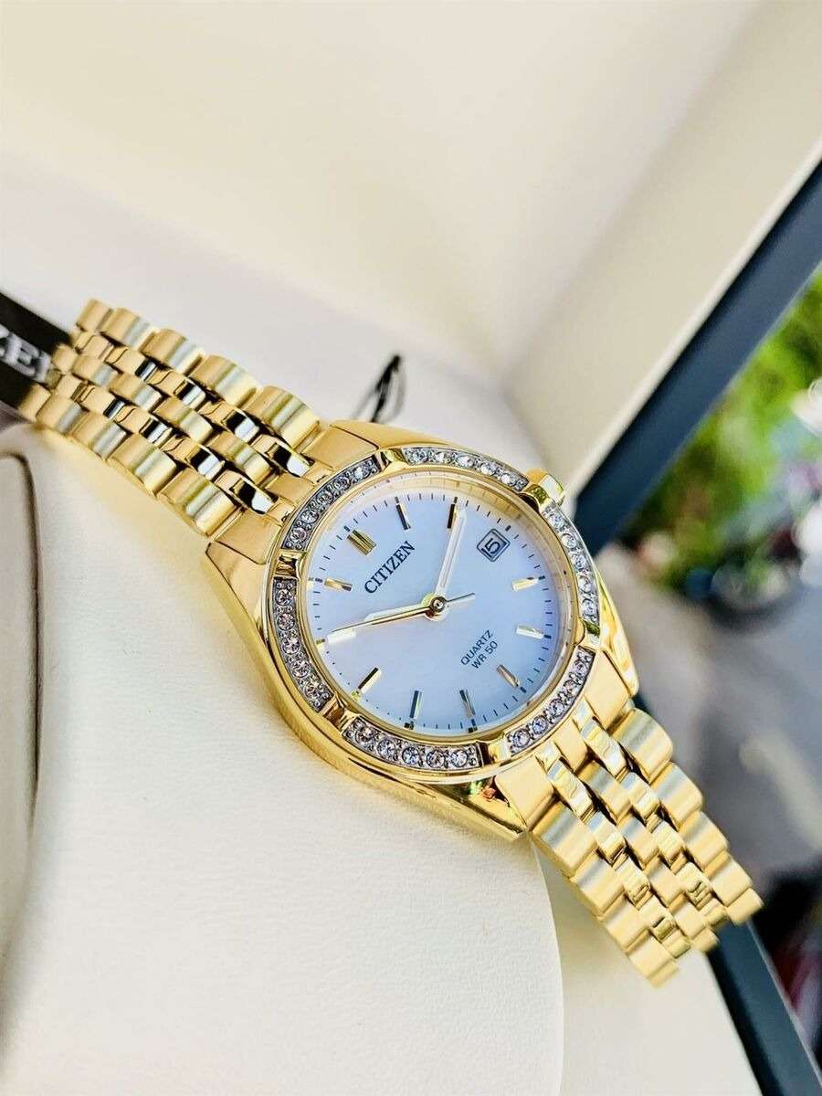 Citizen Citizen Elegance EU6062-50D женские часы перламутровый циферблат на запястье