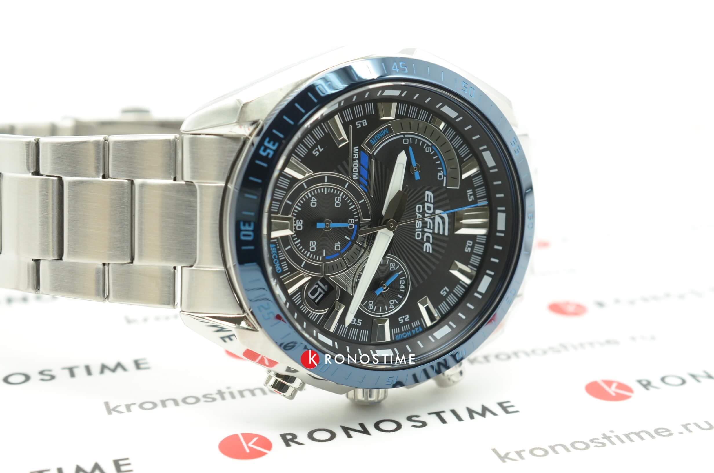 Casio Casio Edifice EFR-570DB-1B EFR, наручные мужские часы фото под углом