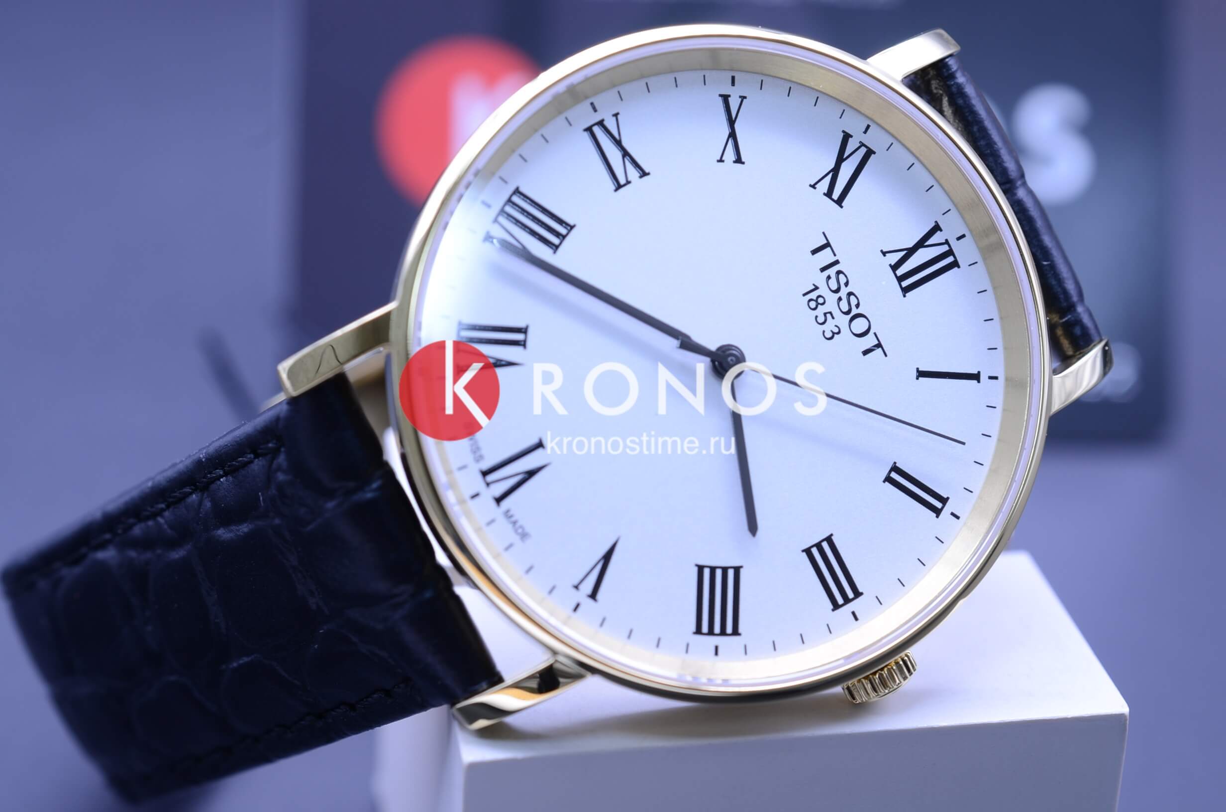 Оригинальные часы Tissot Tissot Everytime Medium T109.410.36.033.00 кварцевые калибр механизма eta 902.101 общий вид