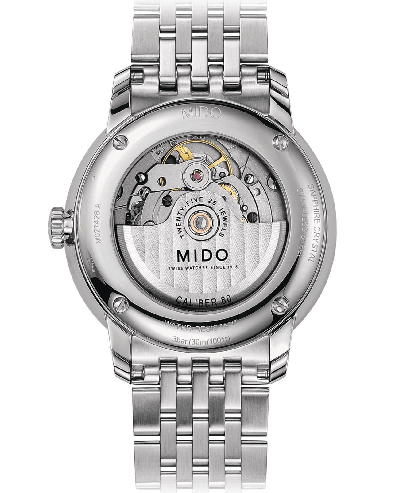 Mido Mido Baroncelli Big Date M027.426.11.018.00 , наручные мужские часы фото под углом