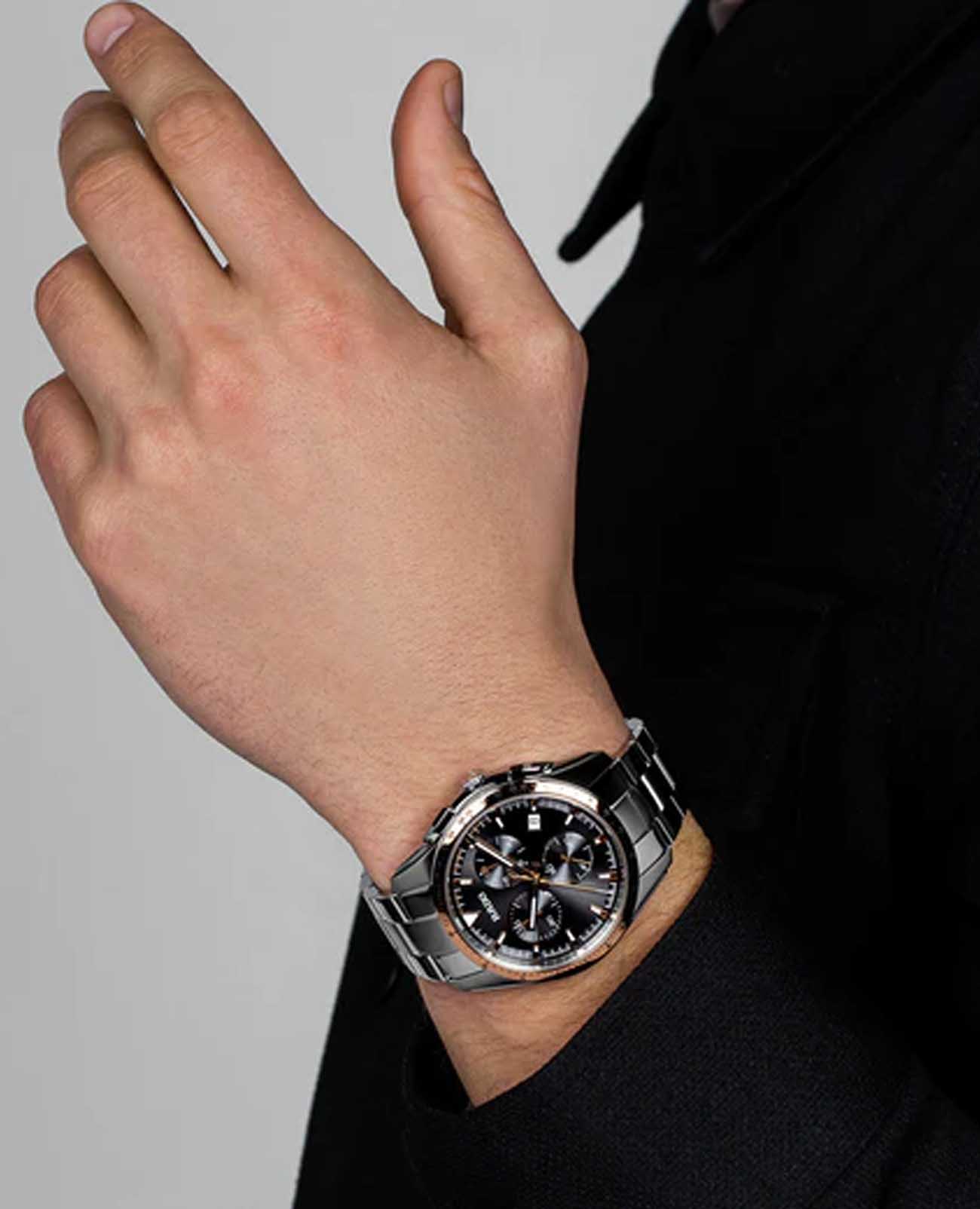 Оригинальные часы Rado Rado Hyperchrome Chronograph R32259163 кварцевые калибр механизма eta 251.274 общий вид