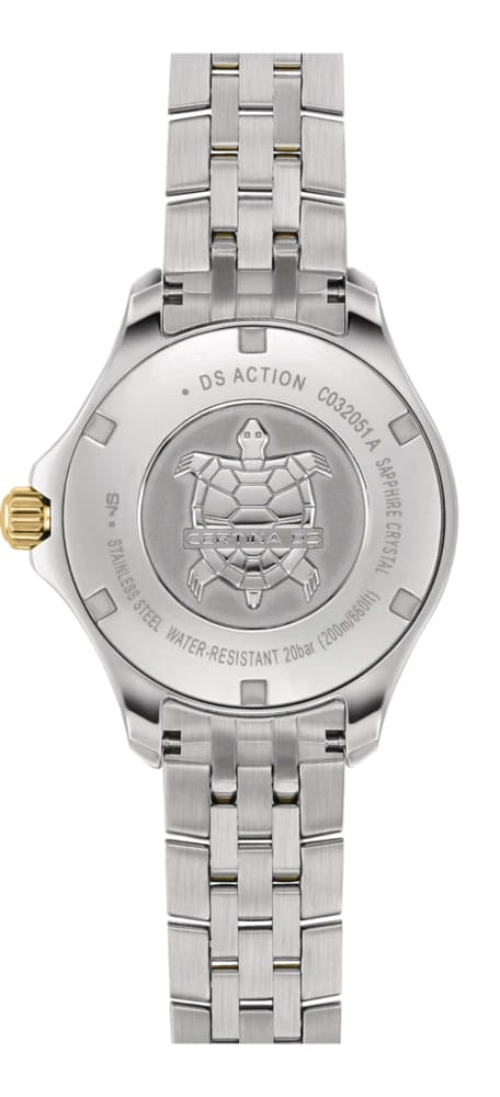 Certina Certina DS Action Lady Diamonds C032.051.22.126.01 кварцевые женские часы часы крупный план черный циферблата