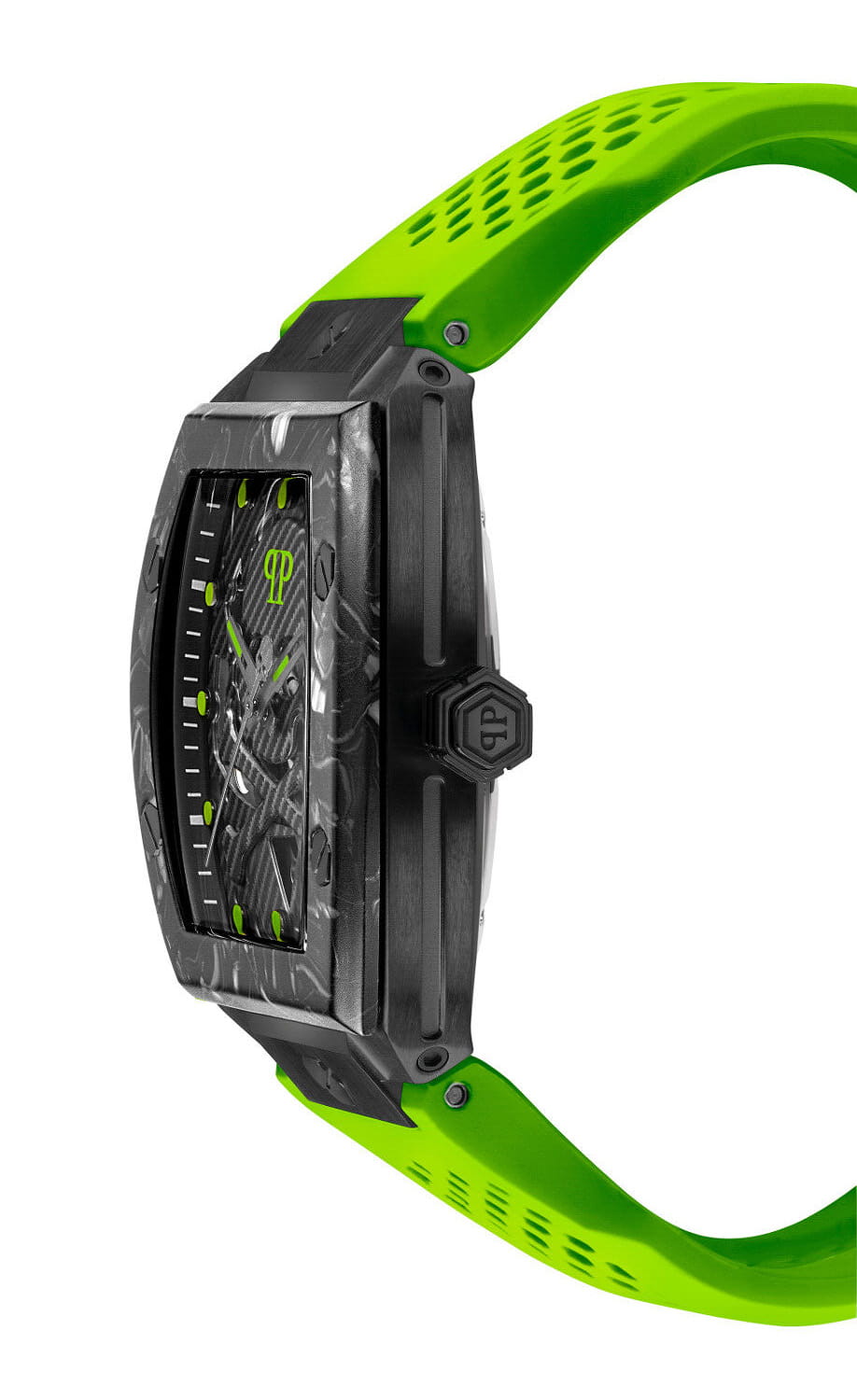 Philipp Plein Philipp Plein The Skeleton PWBAA0822, the skeleton германия мужские часы на браслете силикон боковой вид