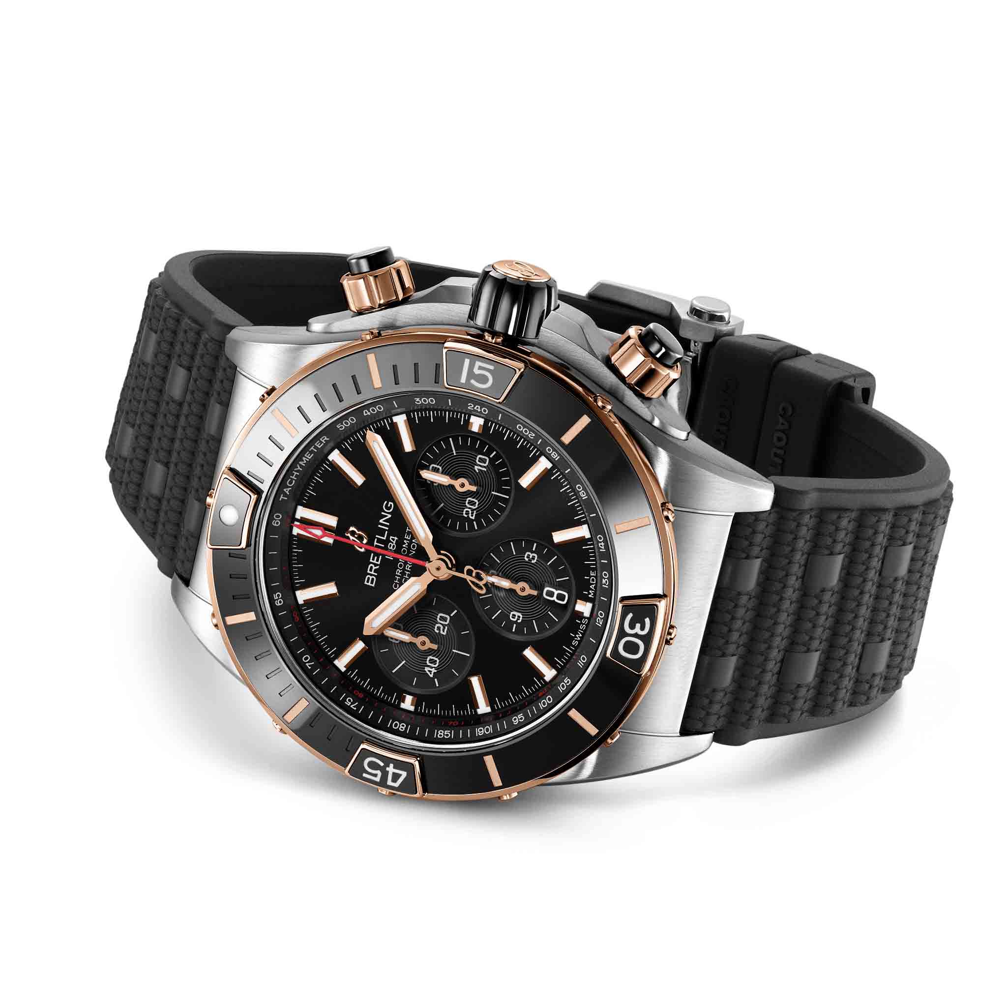 Оригинальные часы Breitling Breitling Super Chronomat B01 44 UB0136251B1S1 механические калибр механизма мануфактурный механизм breitling caliber b01 общий вид