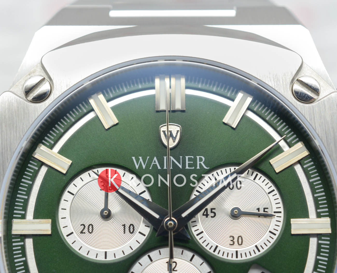 Wainer Wainer WA.10000-G,  швейцария мужские часы на браслете нержавеющая сталь боковой вид