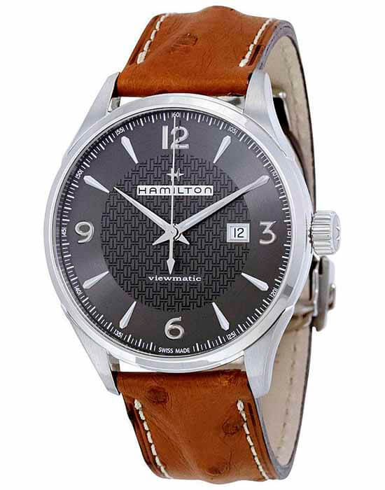 Hamilton Hamilton Jazzmaster Viewmatic Auto H32755851, jazzmaster швейцария мужские часы на браслете кожаный боковой вид