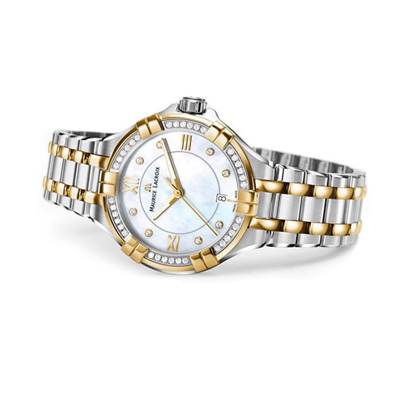 Maurice Lacroix Maurice Lacroix Aikon Quartz AI1006-PVY23-171-1 , наручные женские часы фото под углом
