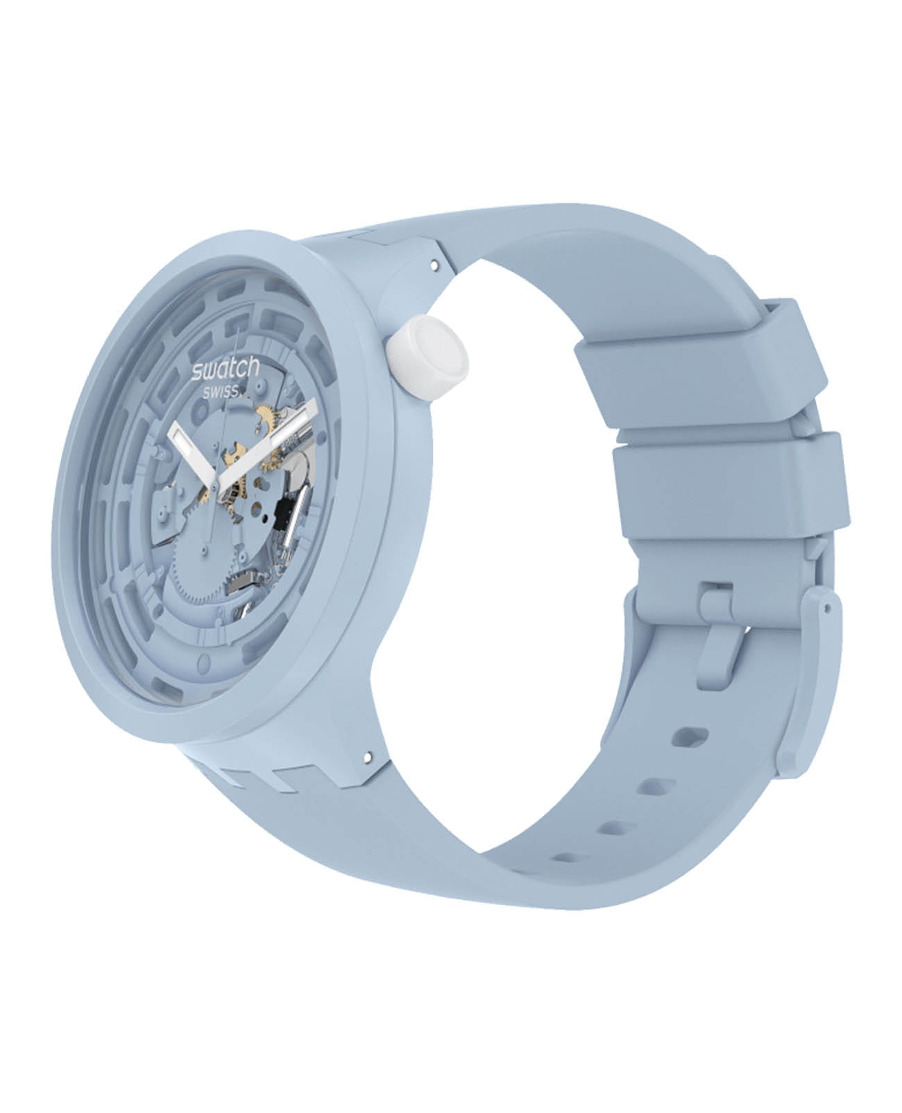 Swatch SB03N100 мужские часы застежка крупным планом