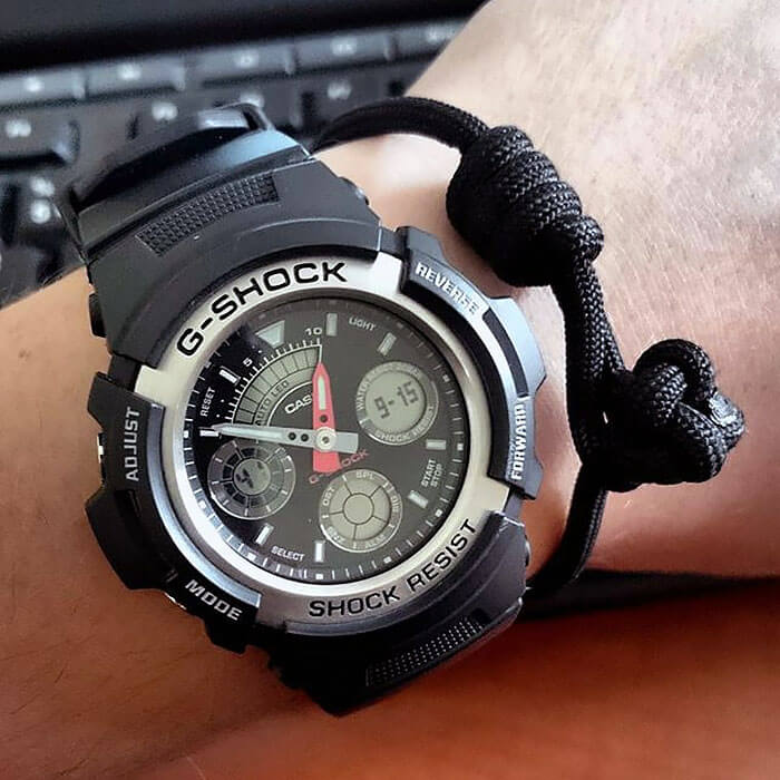 Casio Casio G-Shock AW-590-1ADR (AW-590-1A) , наручные мужские часы фото под углом