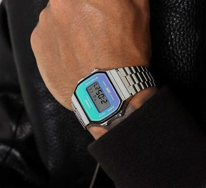 Оригинальные часы Casio Casio Vintage A-168WER-2A кварцевые калибр механизма  общий вид