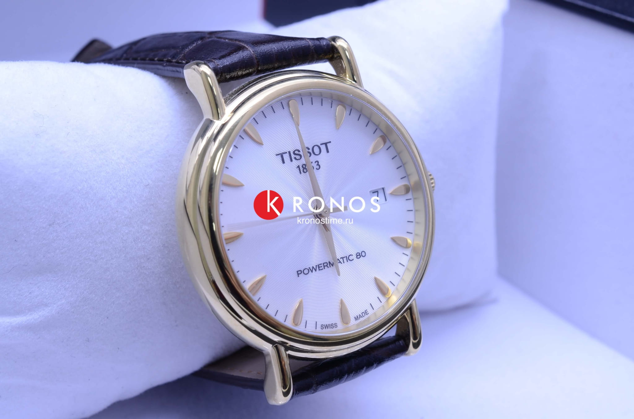 Оригинальные часы Tissot Tissot Carson Powermatic 80 18K Gold T907.407.16.031.00 механические калибр механизма powermatic 80.111 общий вид