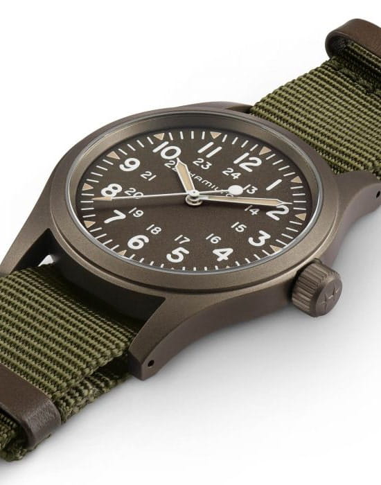 Hamilton Hamilton Khaki Field Mechanical H69449961 , наручные мужские часы фото под углом