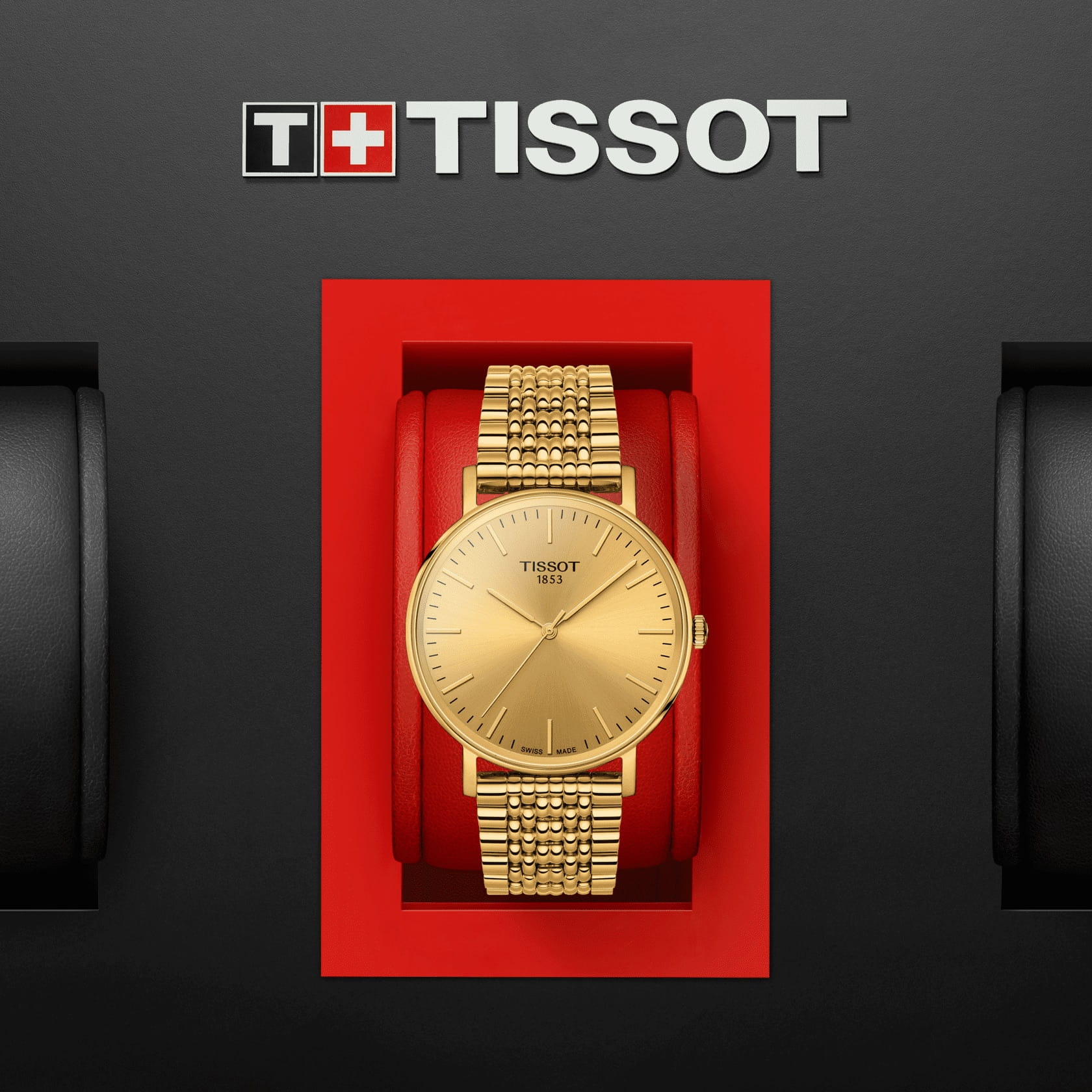 Tissot Tissot Everytime Medium T109.410.33.021.00, t-classic швейцария мужские часы на браслете сталь c pvd покрытием боковой вид