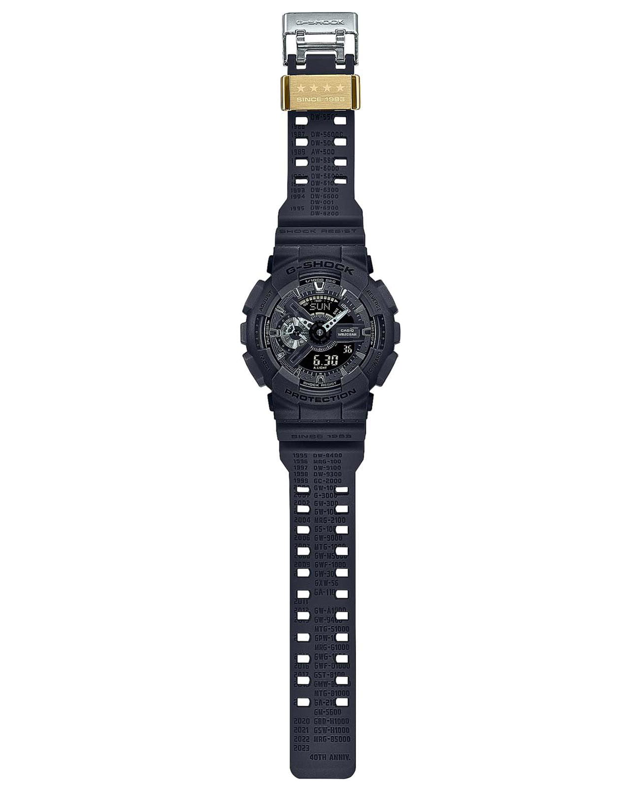 Casio Casio G-Shock GA-114RE-1A электронные мужские часы часы крупный план  циферблата