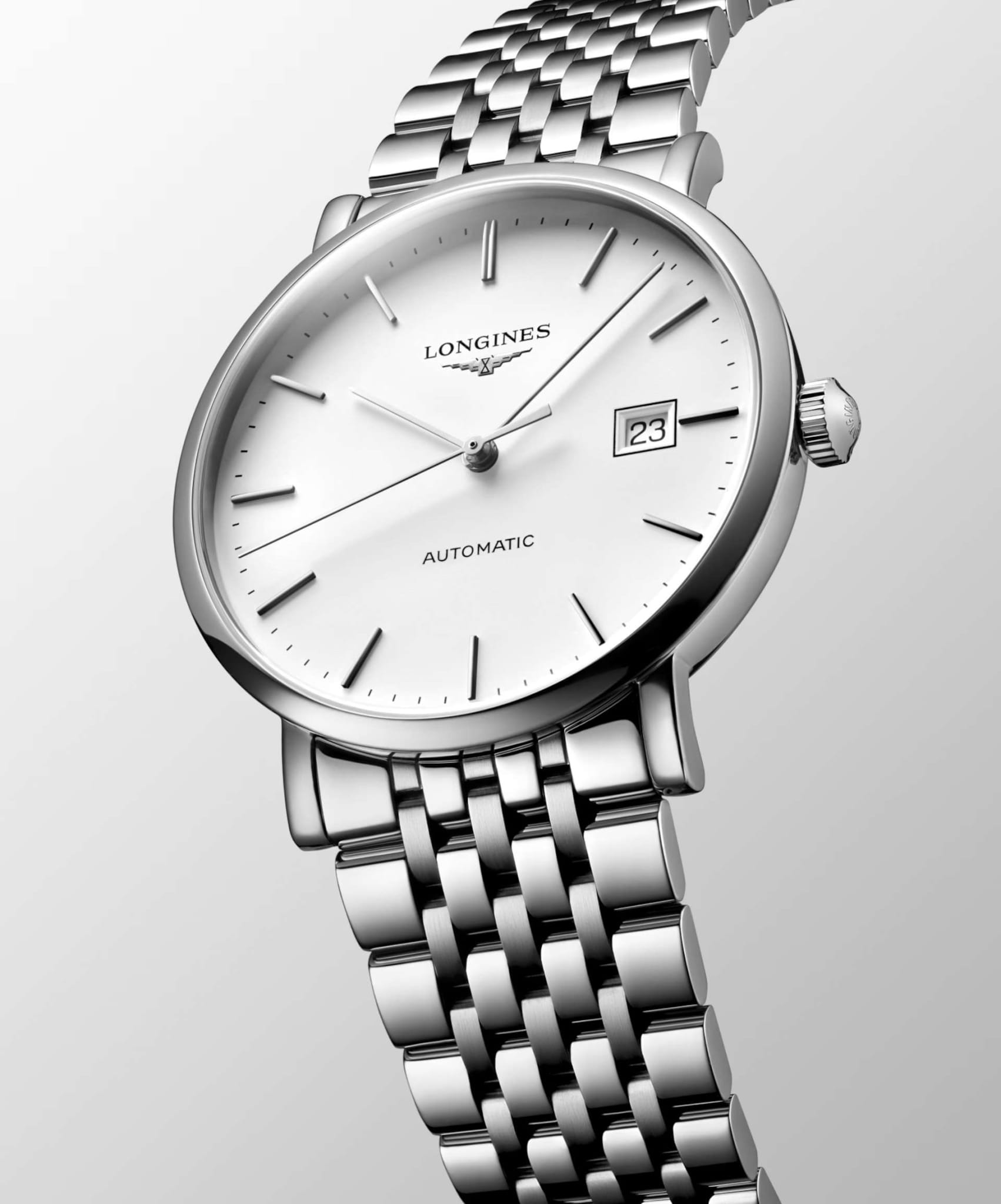 Оригинальные часы Longines Longines Elegance Elegant Collection 39 мм L4.910.4.19.6 механические калибр механизма l888 общий вид