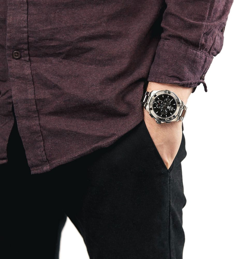 TAG Heuer TAG Heuer Aquaracer CAY1110.BA0927 мужские часы черный циферблат на запястье