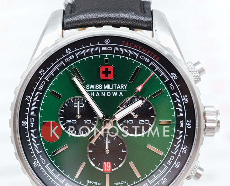 Swiss Military Hanowa Swiss Military Hanowa Afterburn Chrono SMWGC0000305, afterburn швейцария мужские часы на браслете кожаный боковой вид