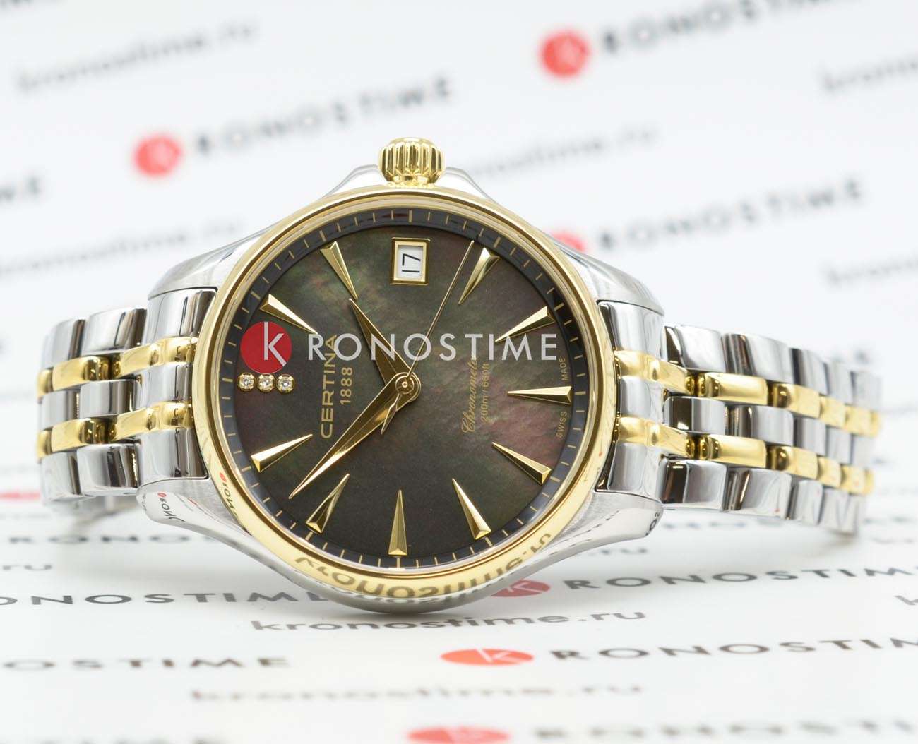 Certina Certina DS Action Lady Diamonds C032.051.22.126.01 , наручные женские часы фото под углом