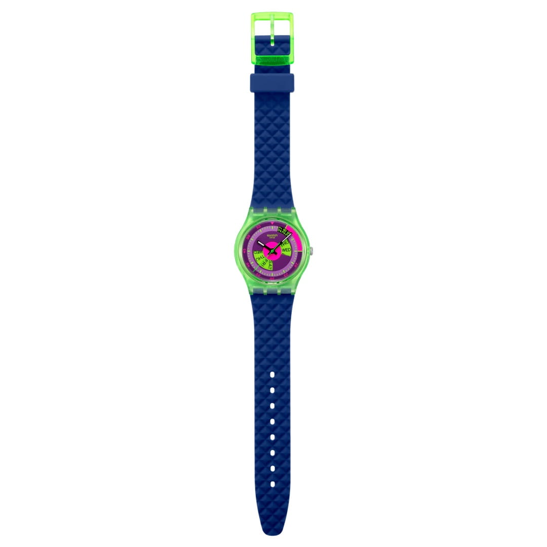 Оригинальные часы Swatch Swatch Neon Skychart SO28G704 кварцевые калибр механизма  общий вид