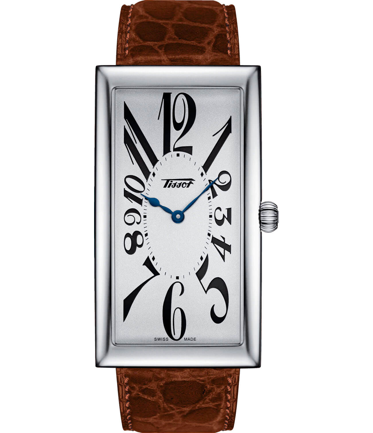 Tissot Tissot Heritage Banana Centenary Edition T117.509.16.032.00  T1175091603200 кварцевые мужские часы белый циферблат, браслет кожаный — вид спереди