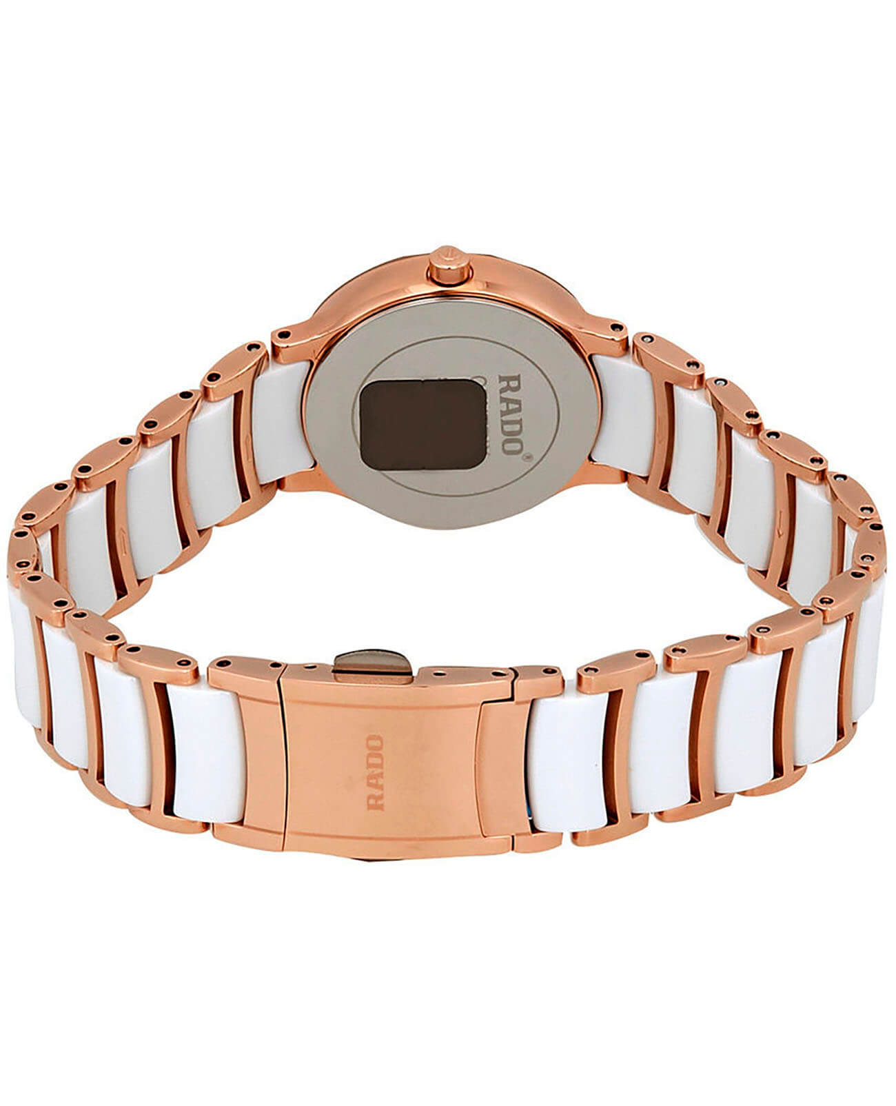 Rado Rado Centrix Diamonds R30512742, centrix швейцария женские часы на браслете сталь + pvd + керамика боковой вид